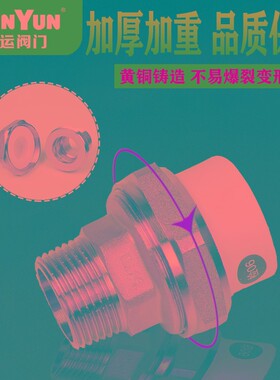盾运PPR内牙外牙活接型管件4分6分1寸内外丝活接DN20 25 32 40 50