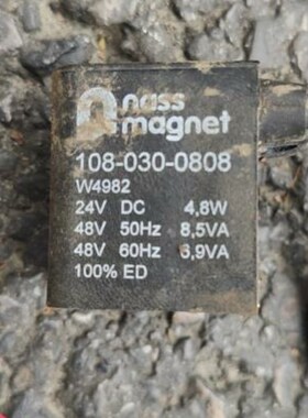 德国NASS Magnet电磁阀线圈108-030-0258    108-030-0808 W4982