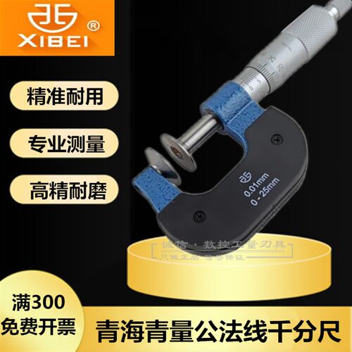 西北青海青量公法线千分尺0-25 25-50 50-75 75-100 100-125