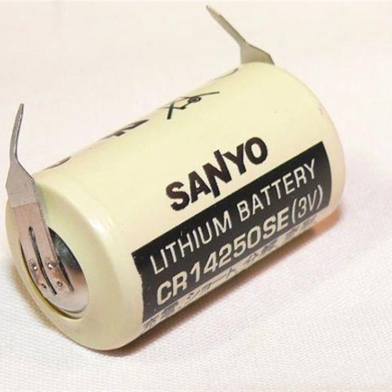 正品 SANYO/三洋/FDK  CR14250SE(1/2AA 3V)PLC工控锂电池 带焊脚
