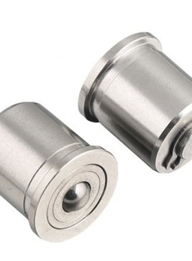 BCHP14 18 22 带柱塞功能球头钢珠滚轮 压入型 带螺纹型 BCHPT