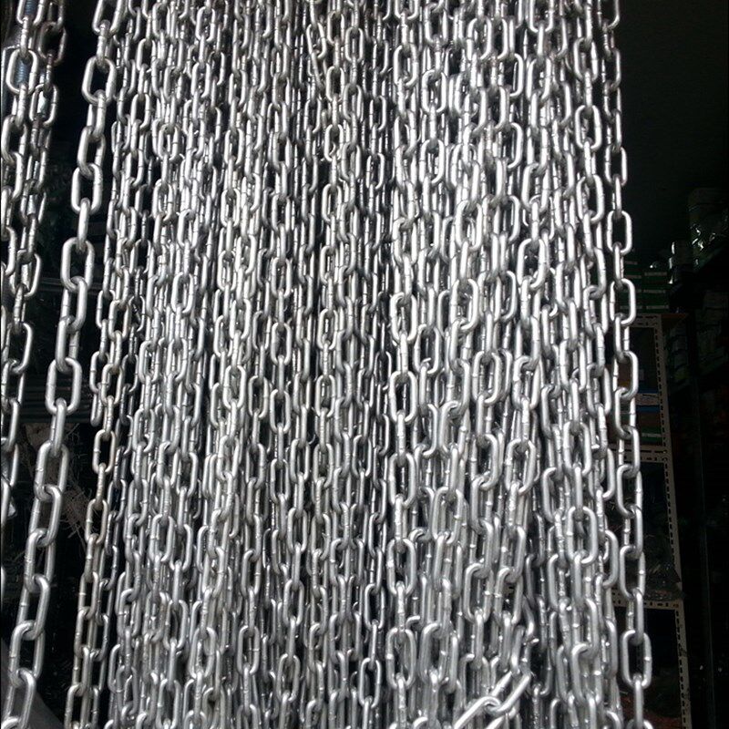 镀锌链条4mm毫米狗链子铁链条铁链子 牵引带铁环链1米镀锌链条