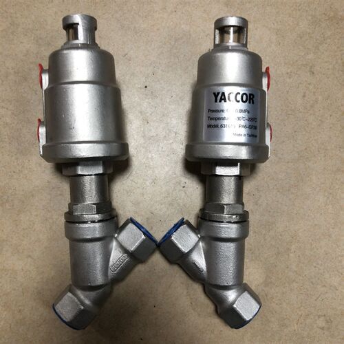 小体积气动角座阀 Y型阀 DN15-40 气动灌装阀 食品灌装机灌装阀
