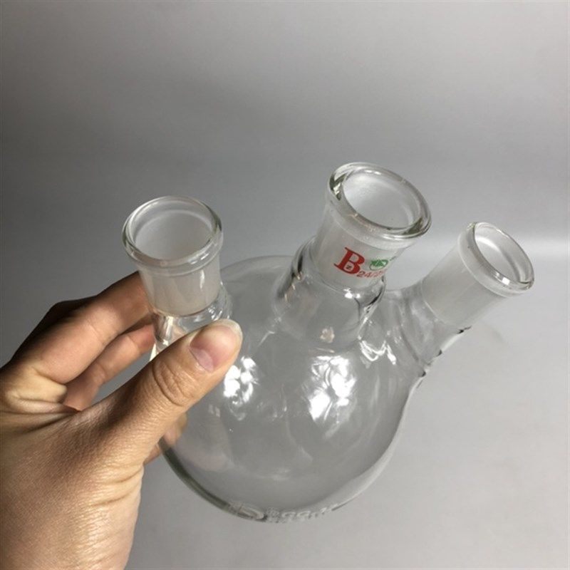 三口烧瓶耐高温玻璃烧杯1235000ml口径24x3加厚材质可定做