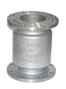 304不锈钢法兰止回阀H42W-16P逆止阀316单向阀DN50DN80立式止回阀