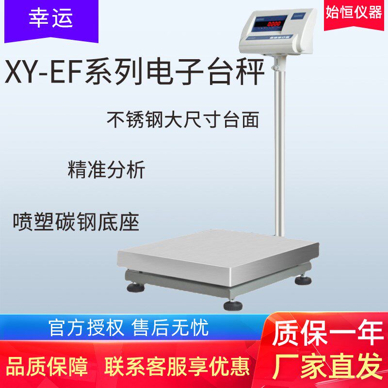 幸运XY60E大量程台称精密电子台秤物流工业地磅称实验室10g/1g