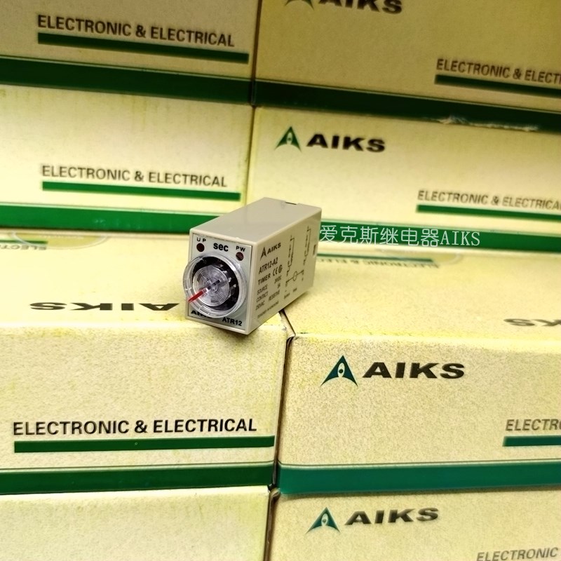 AIKS爱克斯时间继电器H3Y-2/ATR12-A2 10S 220V 8脚二开二闭