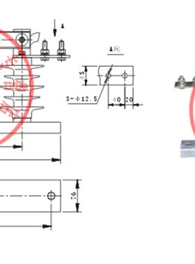 10KV高压隔离开关HGW9-10/400A硅橡胶支柱g户外高压刀闸3只组