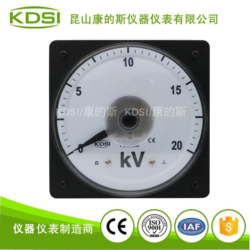 供应 KDSI圆形开孔 指针式电表LS-110 DC1mA 20kV 直流电压表