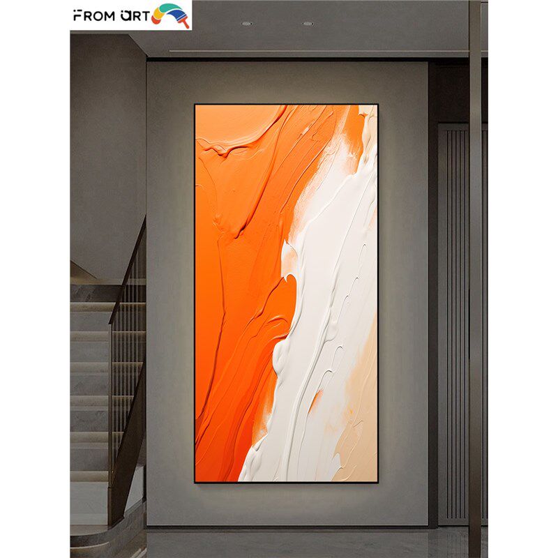 进门生财入户玄关挂n画客厅正对门玄幻装饰画过道走廊尽头墙面壁
