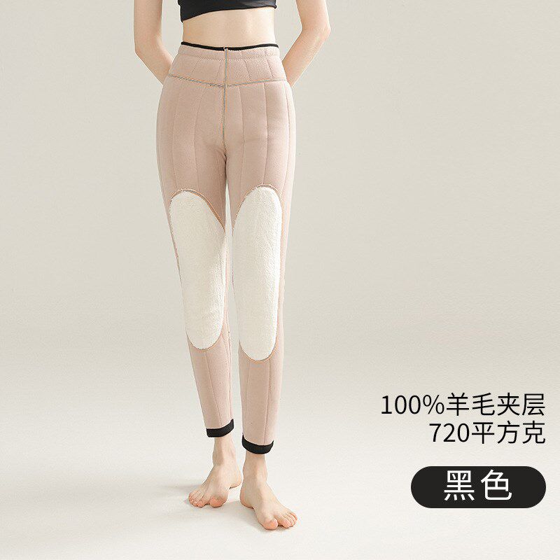 【100%羊毛】棉裤男款加厚特厚中老年男士保暖裤男羊毛裤女款内穿