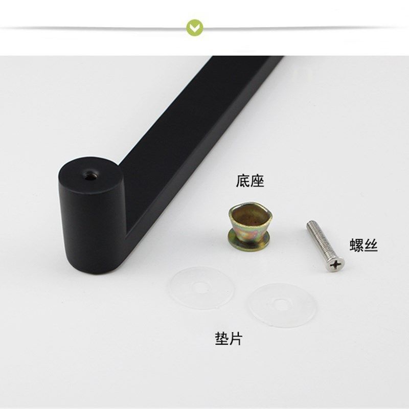 加厚亚黑色方管不锈钢对装拉手豪华欧式淋浴N房店铺玻璃门方形把