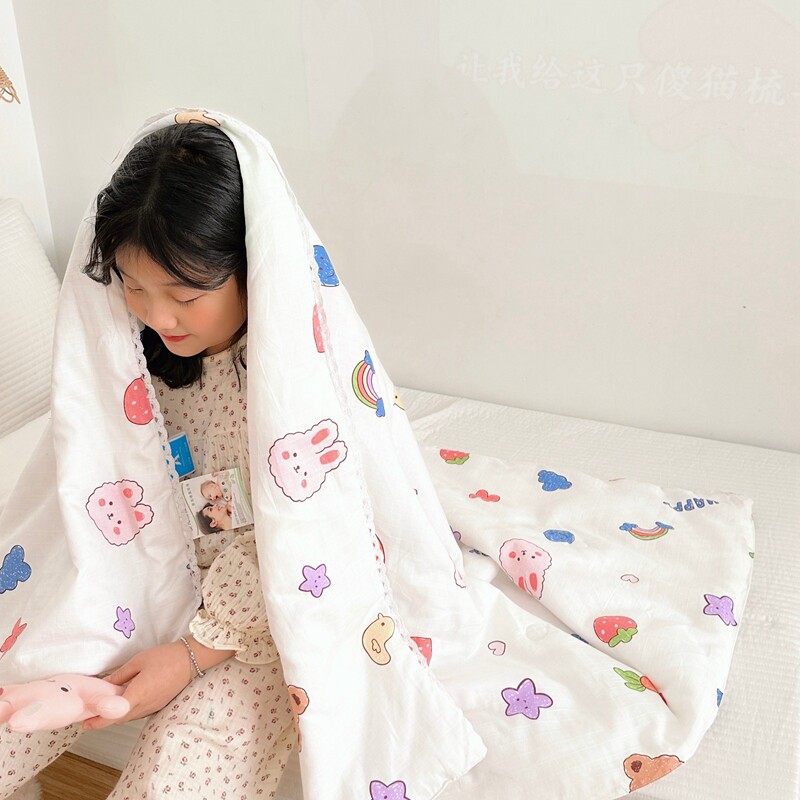 婴儿被子春夏纯棉新生儿幼儿园小棉被宝宝儿童秋冬盖Y被夏季空调