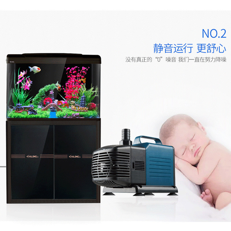 鱼缸潜水泵抽水机鱼缸小型迷你静B音潜水泵循环过滤抽水泵水陆两