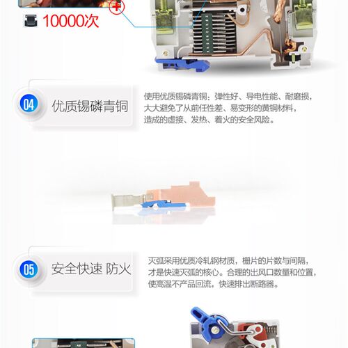 家用过载保护器空开小型断路器双极2p 16aM~63a空气开关家用总闸