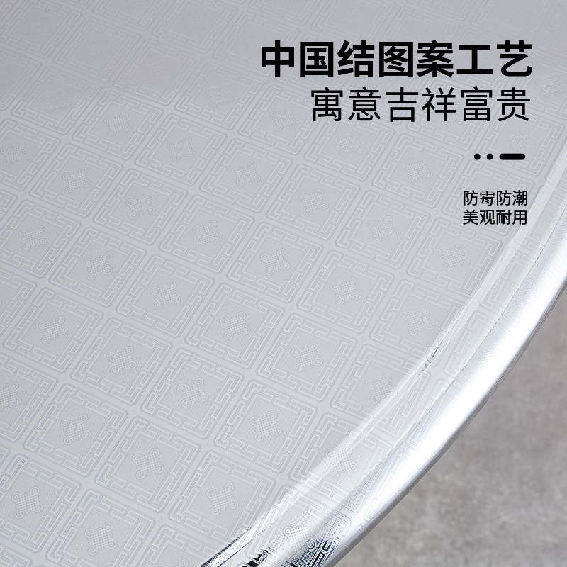 不锈钢圆桌面老式圆形折叠桌子休闲小I户型餐桌阳台户外加厚茶几