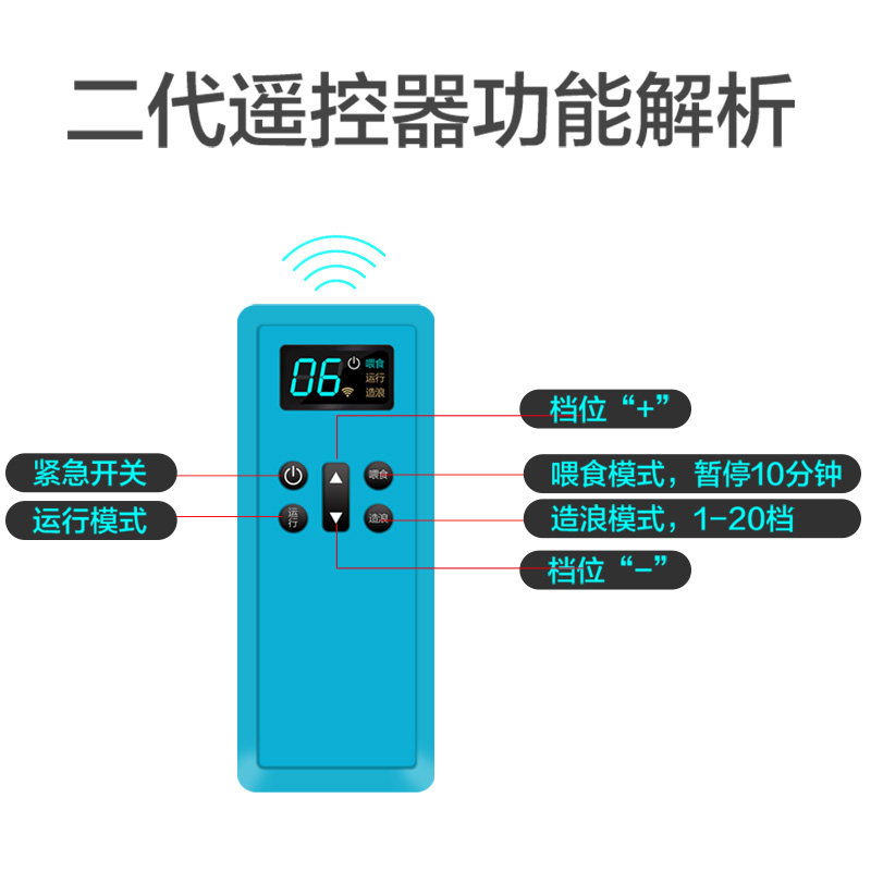 创宁鱼缸潜水泵小型抽水泵喷泉鱼池D过滤循环泵遥控变频水泵超静