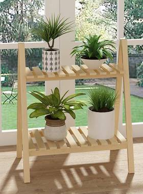 白色家居花18534架置童物架子花架田室内多实层欧式阳台落园地木
