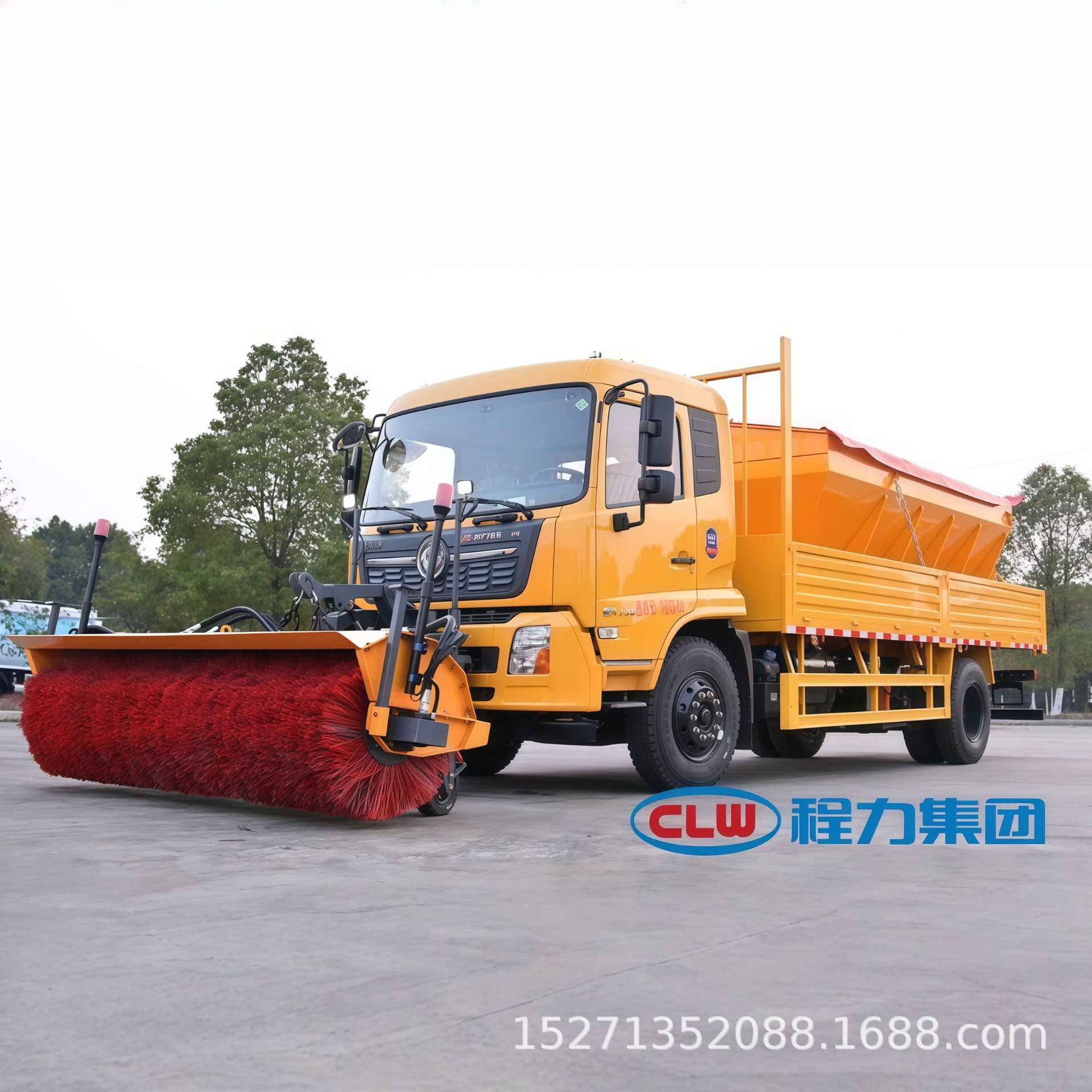 程力东风天锦单桥高速公路除雪车