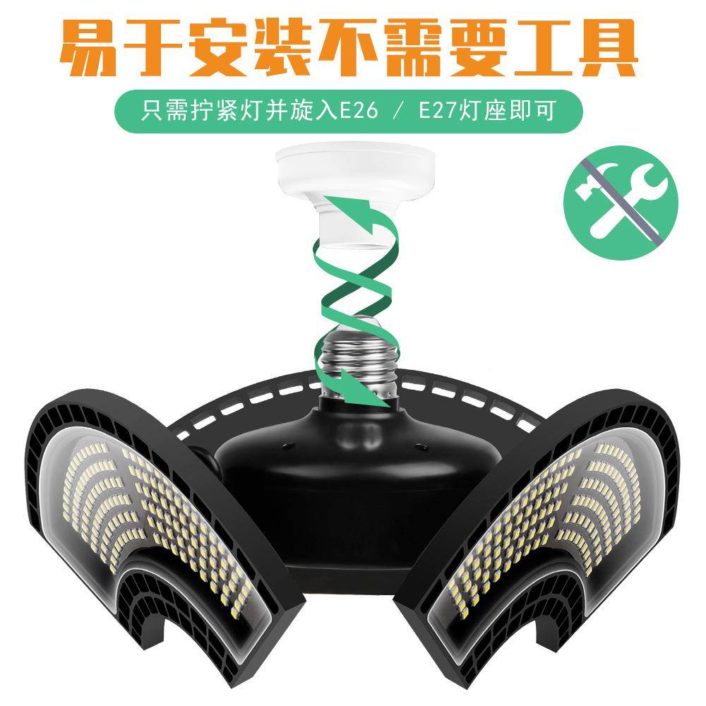 热工矿灯lefd防销水可折叠棚变形uo车库灯WHT仓库厂房天灯