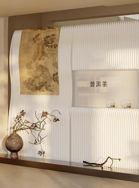 隔办公室断墙景简易38508自装折叠可屏移动风直播间背板明窗纸墙