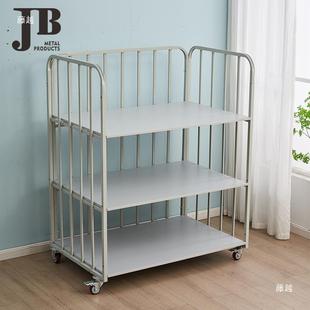 服装 厂高栏周转运手推车间裁片物731车料车双层架子车万向手推轮