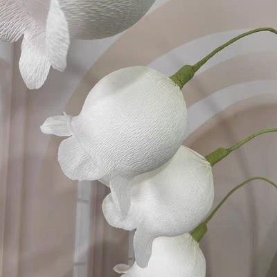 仿真兰花装饰摆件风铃庭简约居悬挂桌面1818招财网红卧室院家吧台