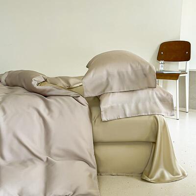 轻纯奢60S兰天丝四件套裸精QJ12313睡简套约色被夏季凉感床笠床上