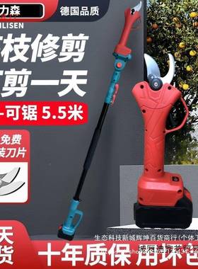 电动枝多功加长杆QJG电动修枝锯电锯充电式园林能高锯空高电动锯