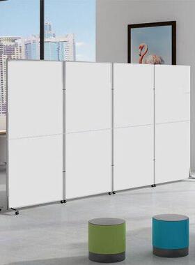 al123办公室移动屏隔断墙现风简约动折叠隔断板式代屏风挡板推活