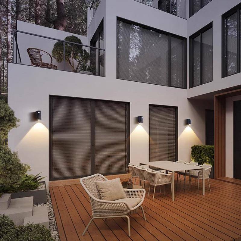 户外壁灯台门W9061灯前围墙大门外墙户外感应防水壁灯阳院别墅庭