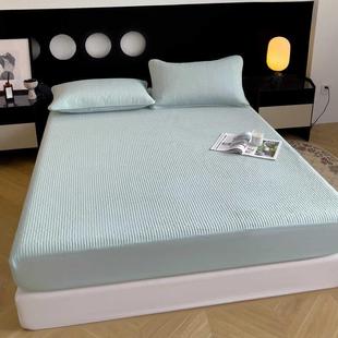 简约纯色夹棉床笠件套1罩.三5m米棉加厚FS758173防滑床单床垫床保