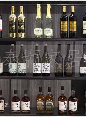 酒售楼处吧台板样间柜仿真酒橱摆件柜道JJ具假酒软装厨房餐厅饰品