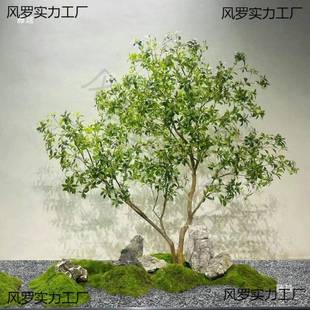 7WnRQ7We绿马醉木内仿生植轻奢客厅摆件型大落地盆栽室吊钟假花树