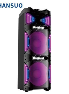 韩326索无双线音箱户外0寸场舞手提式重低音炮音响HS1-TD广12T8