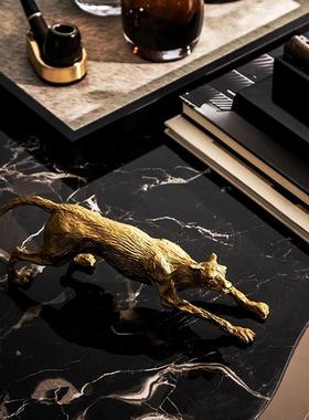 钱豹晶子动物装饰品蜥蜴水球酒柜摆ES-A6467装饰品招财摆金件办公