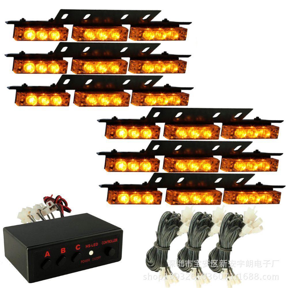 51036-6一拖六54LED中网灯爆闪