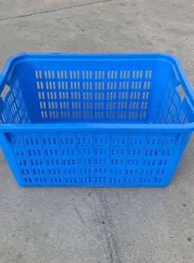 大号塑料箩筐服装周转箩加周厚蓝色快递塑运筐QDA8输30*595*415料