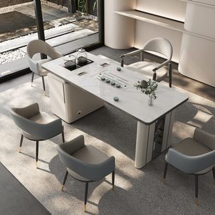 组合 阳台茶桌椅组合轻奢现代高级感家用岩板茶桌泡茶小茶台一体式