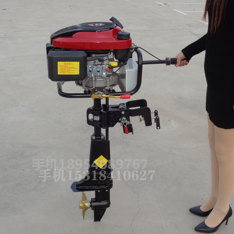 8hp9p带倒挡挂桨机推进器 汽油/电动船挂机舷尾机厂家配件