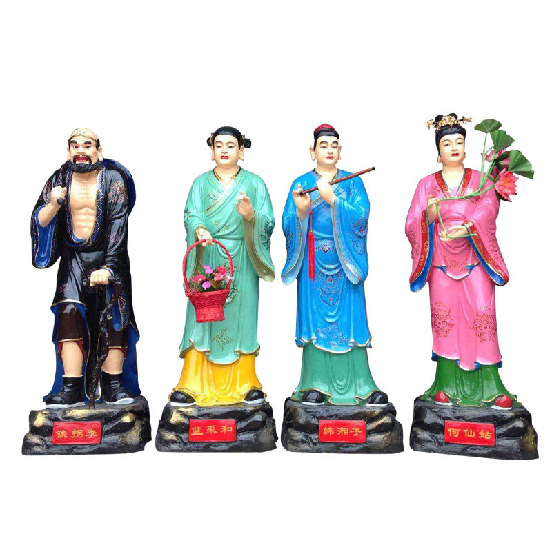 大型树脂六十甲子教神像