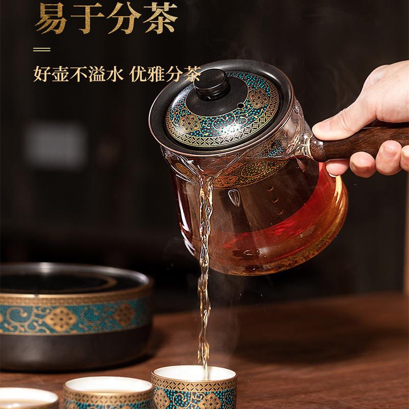 璃煮茶壶瓷bolizhuc电陶炉复古煮玻茶器套装家陶用烧茶壶小型办水