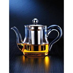 xyt耐高温加厚玻璃F75TSJ5S茶不锈壶钢壶过内胆泡滤茶煮红茶花茶