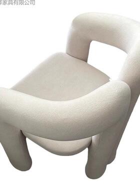 简感DWK约奶油风家用妆椅梳妆化凳美甲店椅简约卧室子单人休闲餐