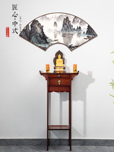 新中式玄关台禅意门厅玄关供桌现代客厅靠墙条案端景台玄关柜窄款