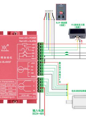 8OSL切割机攻工业机械切割机7直流无刷电机驱动器BL405F丝5机电机