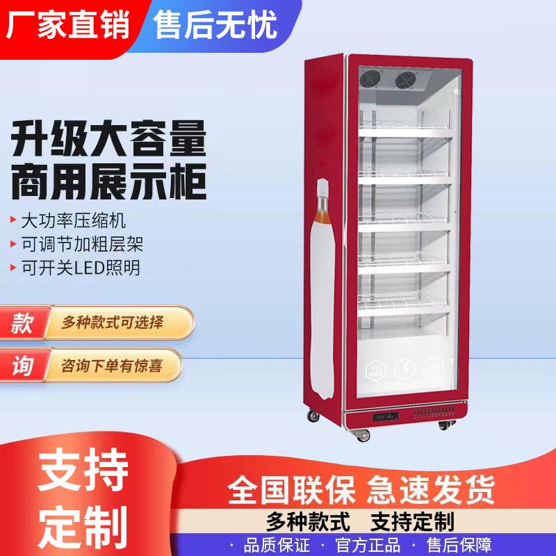 柜冷藏柜啤酒饮料柜吧商用保鲜展示柜蔬水果立菜式冰超市酒单双门