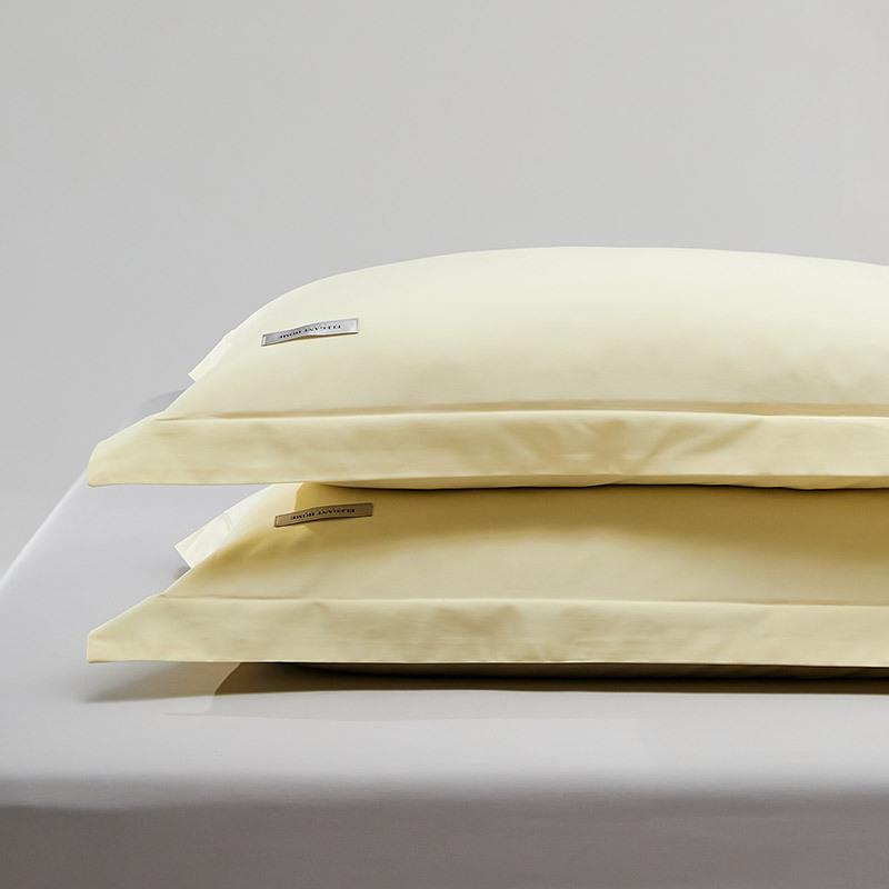 四季长绒棉纯蓝独棉枕芯单枕套一对装纯全棉卧室枕灰绿色白红黄紫