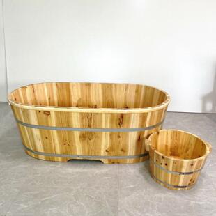 泡澡木桶老洗澡成人实木盆浴桶人质浴缸大人儿童沐浴2sCG4zKt木浴