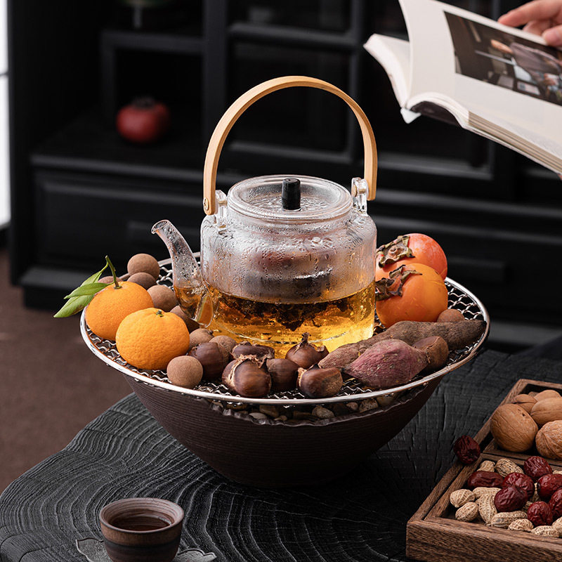 日式小型围炉煮茶电陶炉套装